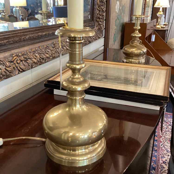 Pair Of Brass Base Frederick Cooper Lamps
