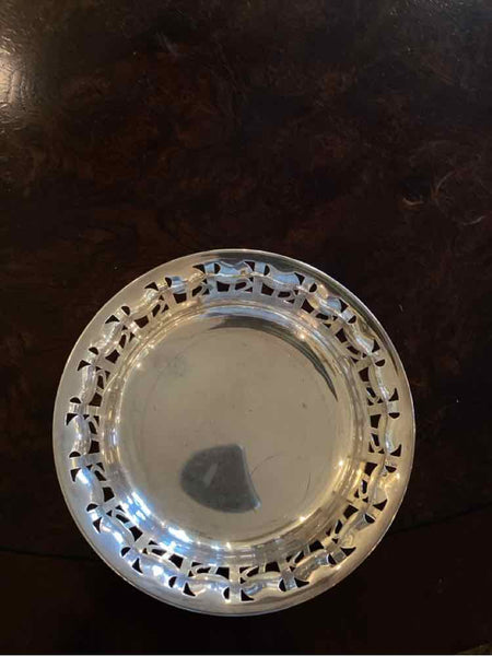 Silverplate Bowl with Cutouts