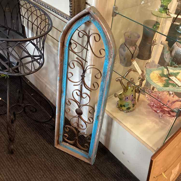 Wood And Iron Decorative Screen