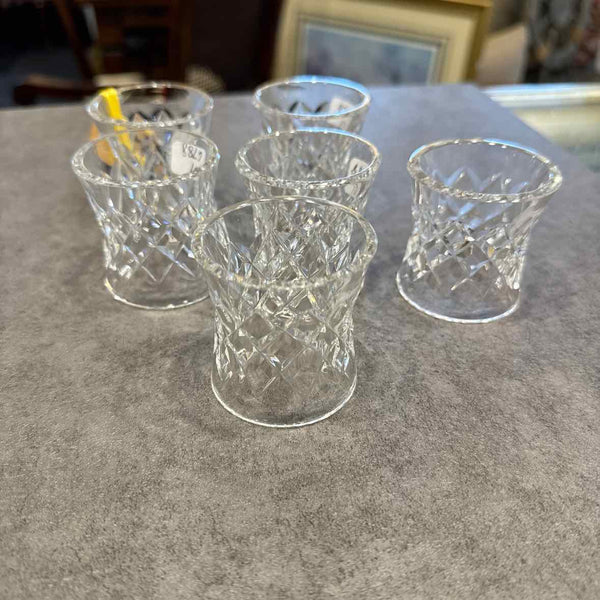 6 Waterford Napkin Rings