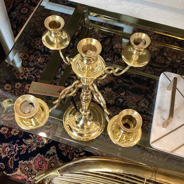 Baldwin Brass Five Arm Candelabra