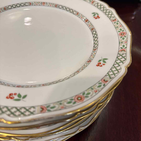 8 Bourgeois Porcelain Plates (French)