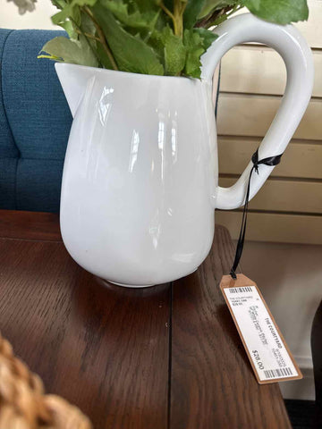 White Ceramic Pitcher