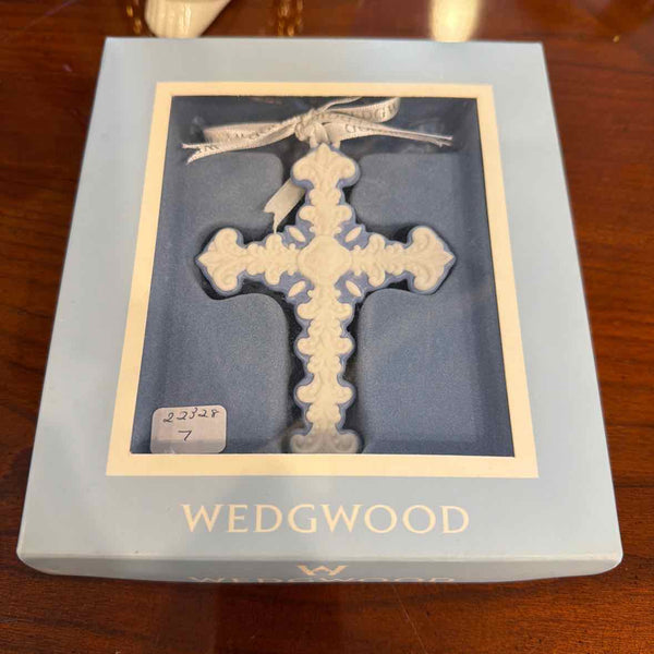 Blue/White Jasperware Cross (Wedgwood)