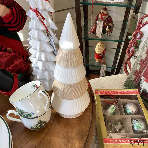 2 Tone Ceramic Light--up Tree