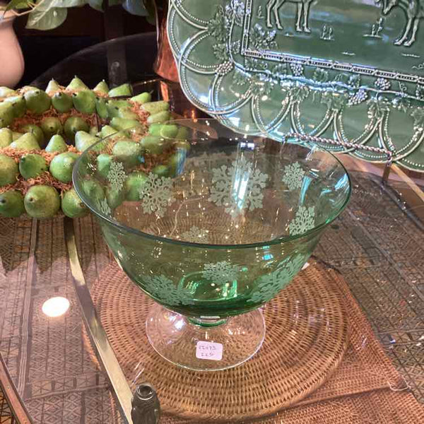 Snowflake Glass Bowl