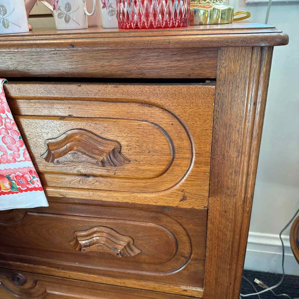Vintage 3-Drawer Dresser - Walnut
