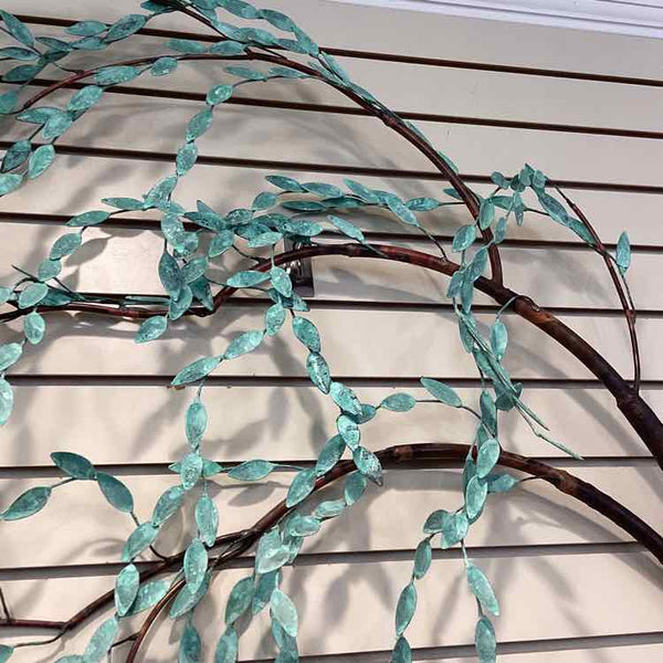 Copper Patina Weeping Willow Wall Sculpture