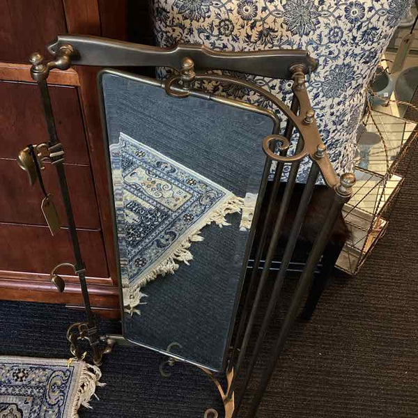 Hanging Glass And Metal Coat Rack