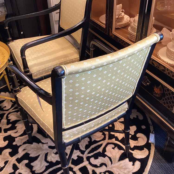 Hickory Chair Gold  Chair with Black Frame