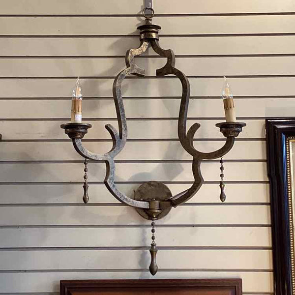 Pair of Ornate Resin Wall Sconces