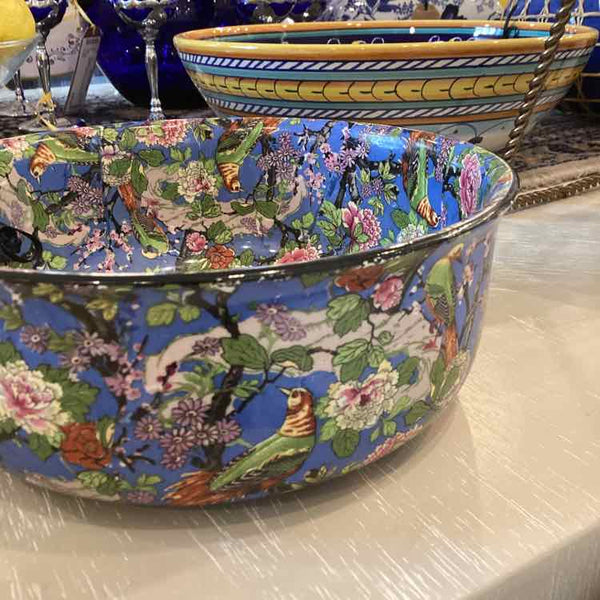 Crown Ducal Blue Chintz Bowl