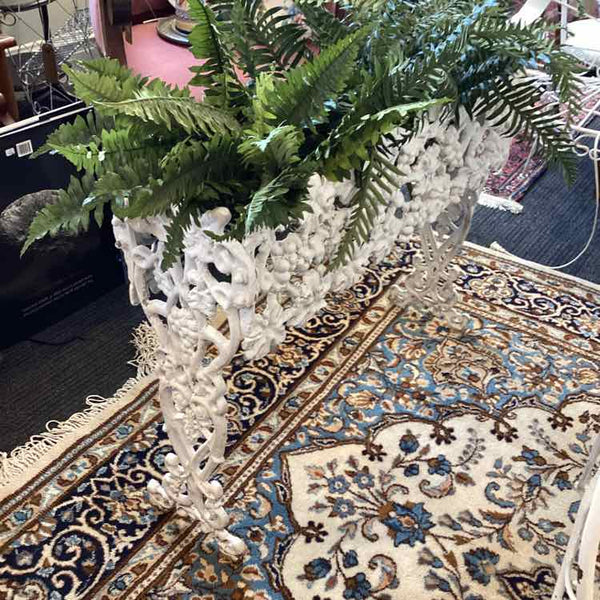White Cast Aluminum Planter