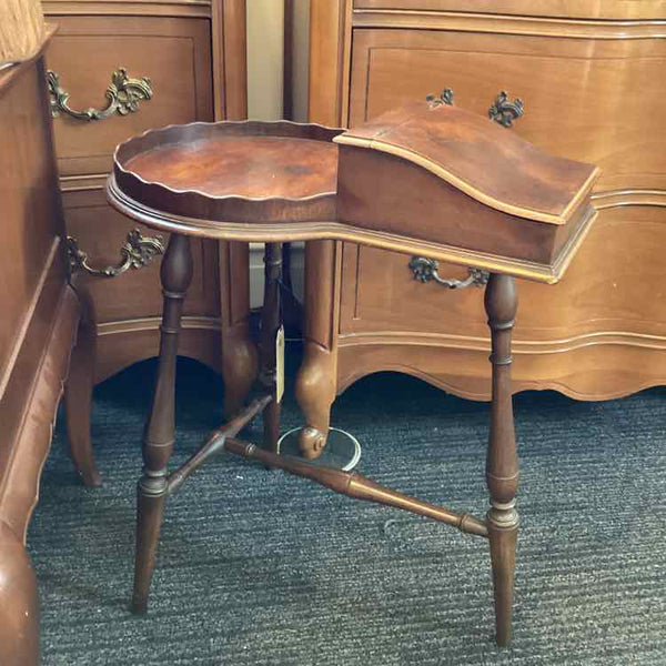 Vintage Side Table With Storage