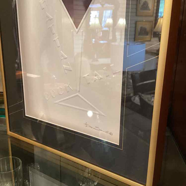 "Manhattan" Embossed Framed Art