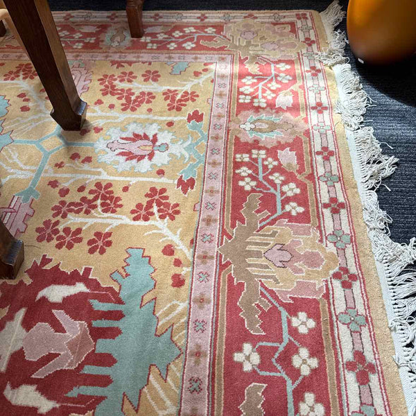 Red, Yellow, & Turquoise Rug