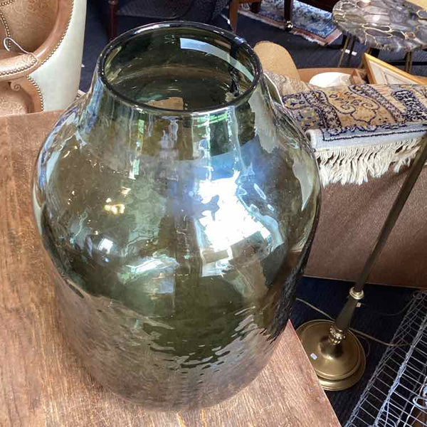 Arhaus Olive Green Glass Vase