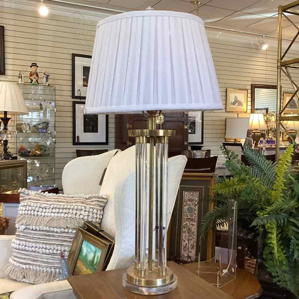 Brass And Acrylic Lamp