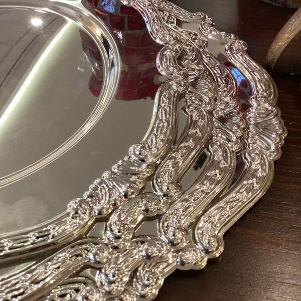 4 Davco Silver Chargers