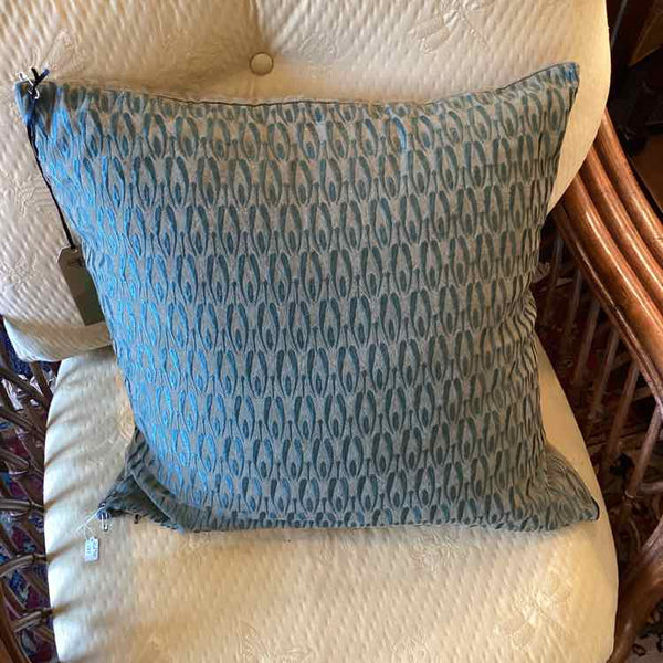 Crate & Barrel Green & Teal Down Pillow
