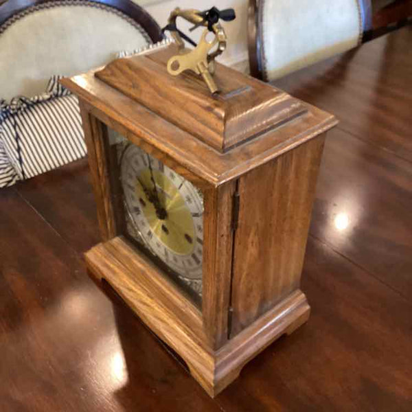 Howard Miller Oak Mantel Clock