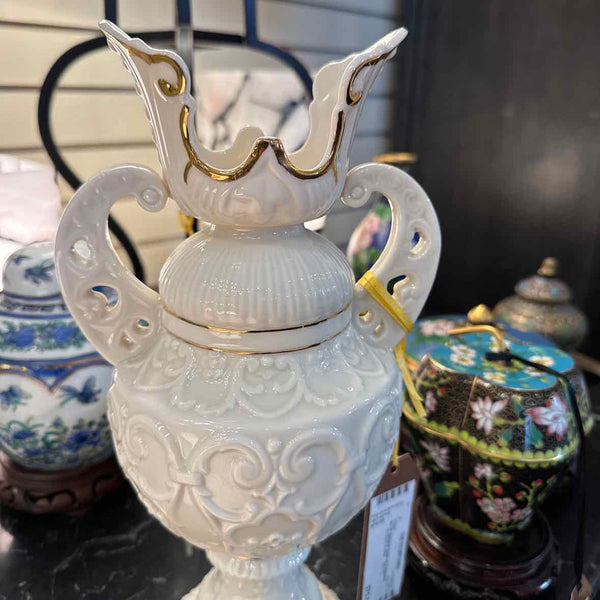 Belleek Vase w/ 2 Handles