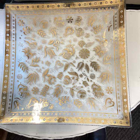 Midcentury Modern George Baird Gold Plate