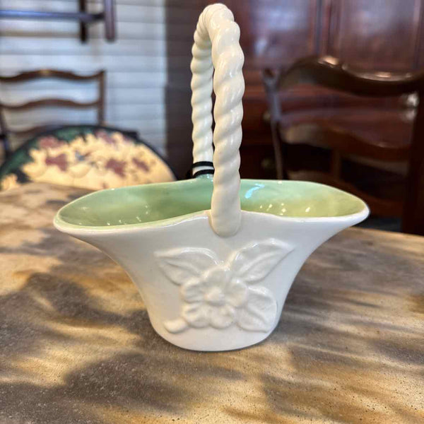 Redwing White Pottery Basket