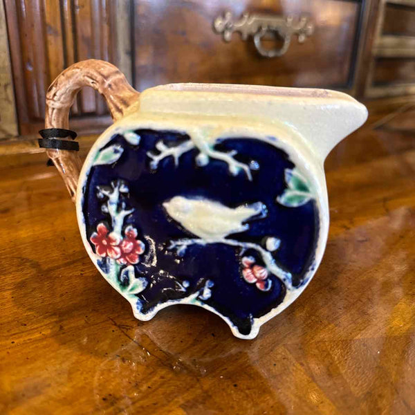 Blue Majolica Blue Creamer