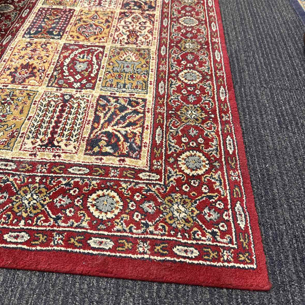 Red Oriental Runner Rug - Machine Made