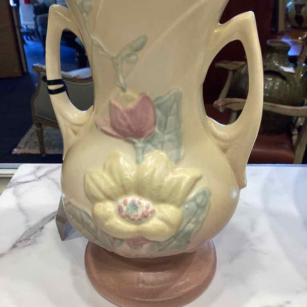 Hull Yellow Vase w/Handles