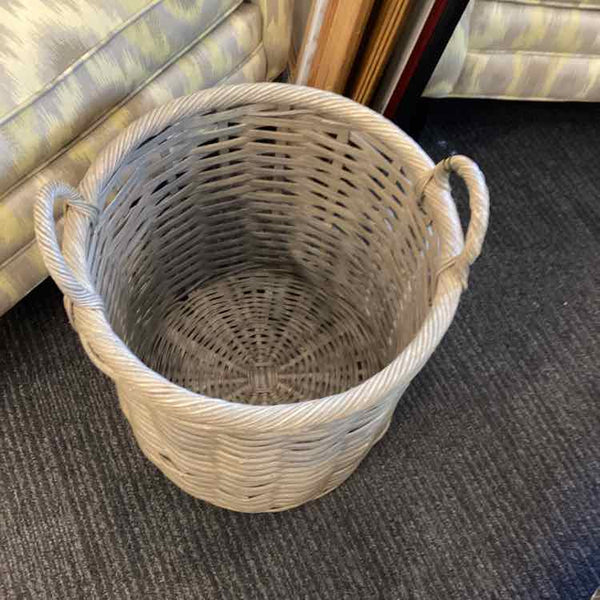 Taupe Basket With Handles