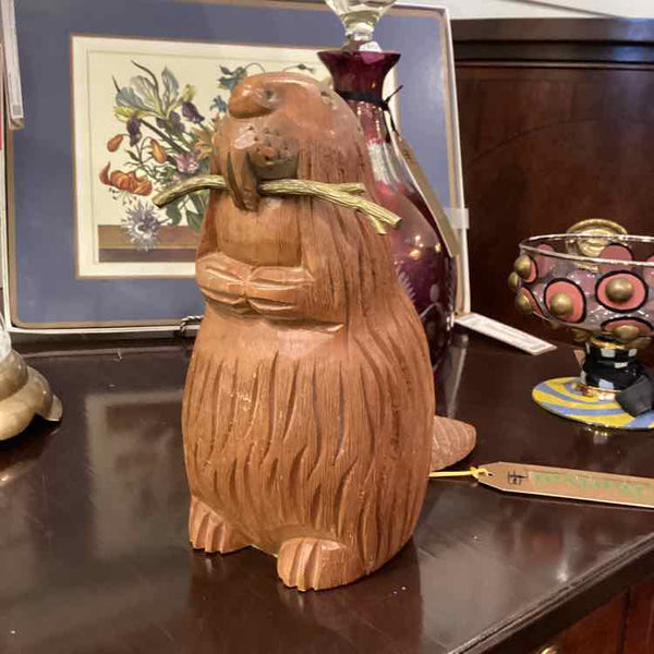 Wood Carved Sarreid Beaver
