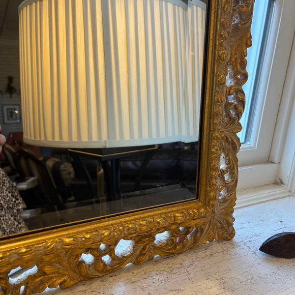 Ornate Gold Beveled Mirror