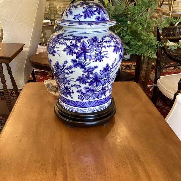 Blue And White Ginger Jar Lamp