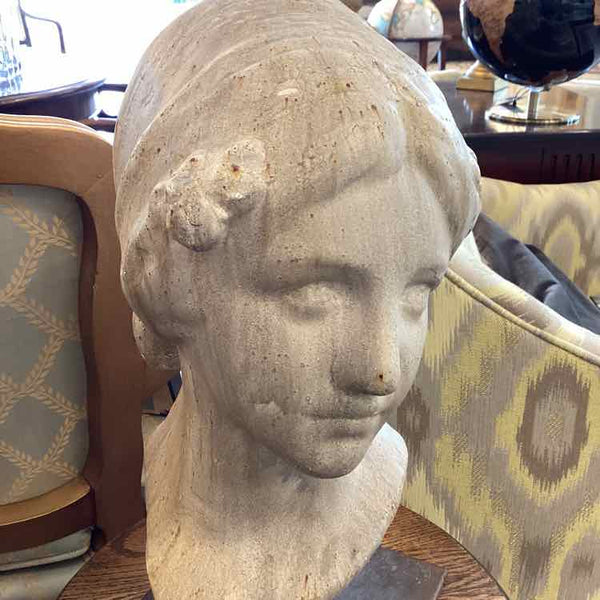 Bust of Woman on Metal Stand