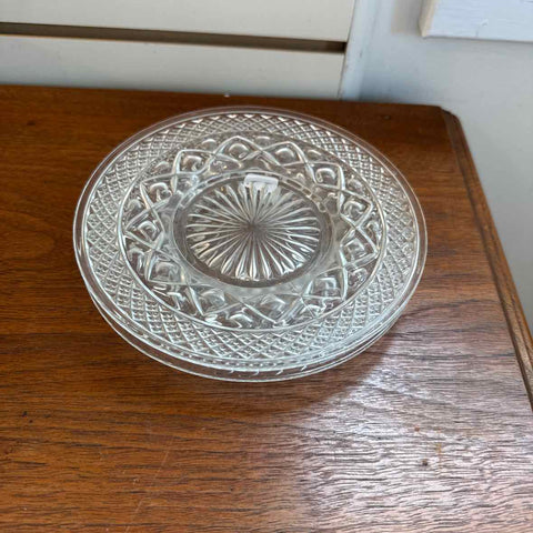 Pair of Imperial Cape Cod Pressed Glass Dishes
