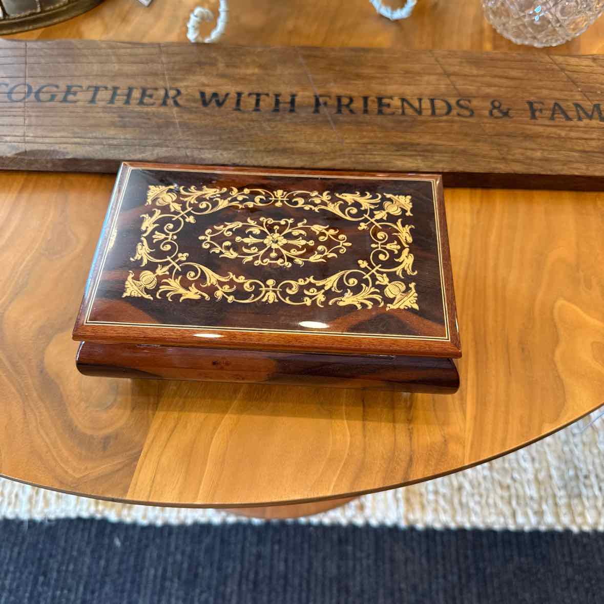 Wooden Inlaid Italian Music Box