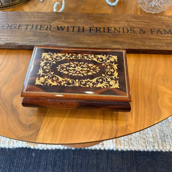 Wooden Inlaid Italian Music Box