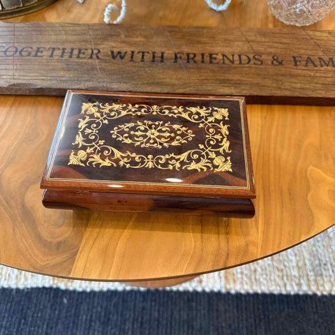 Wooden Inlaid Italian Music Box