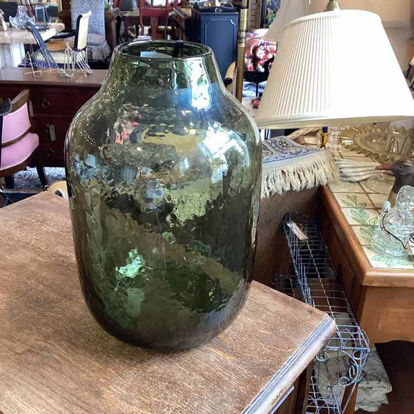 Arhaus Olive Green Glass Vase