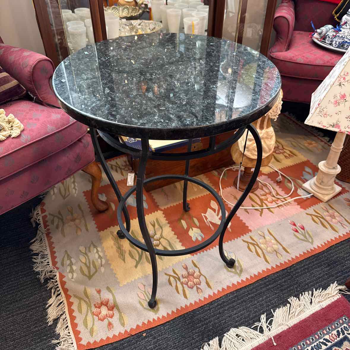 Granite End Table