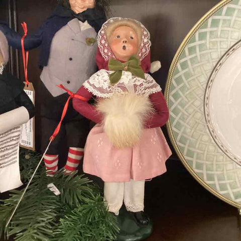 Byer's Choice Girl Caroler with Muff