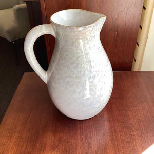 Arhaus White Print Pitcher