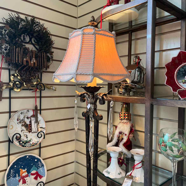 Pair of Candlestick Prism Lamp