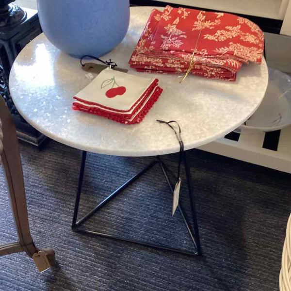 Marble Top Accent Table