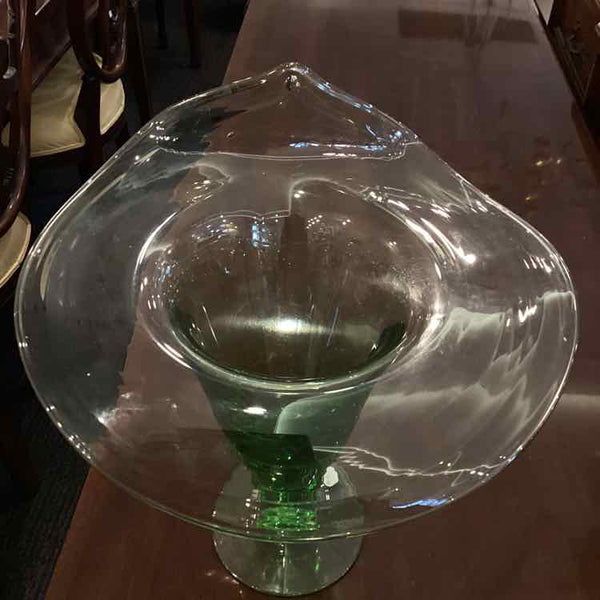 Green Art Glass Vase