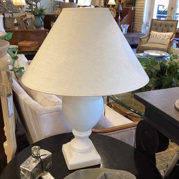 Plaster White Base Lamp