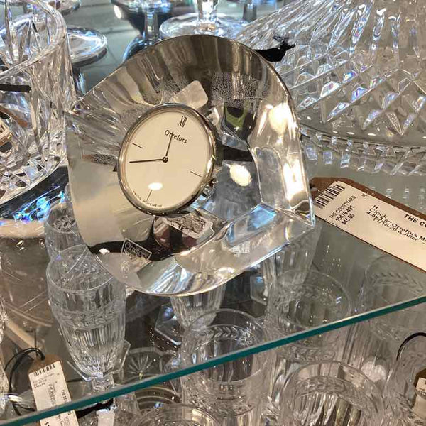 Orrefors Marin Clock/Paperweight