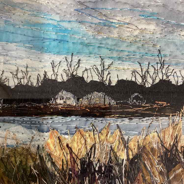 Original Textile Framed Art